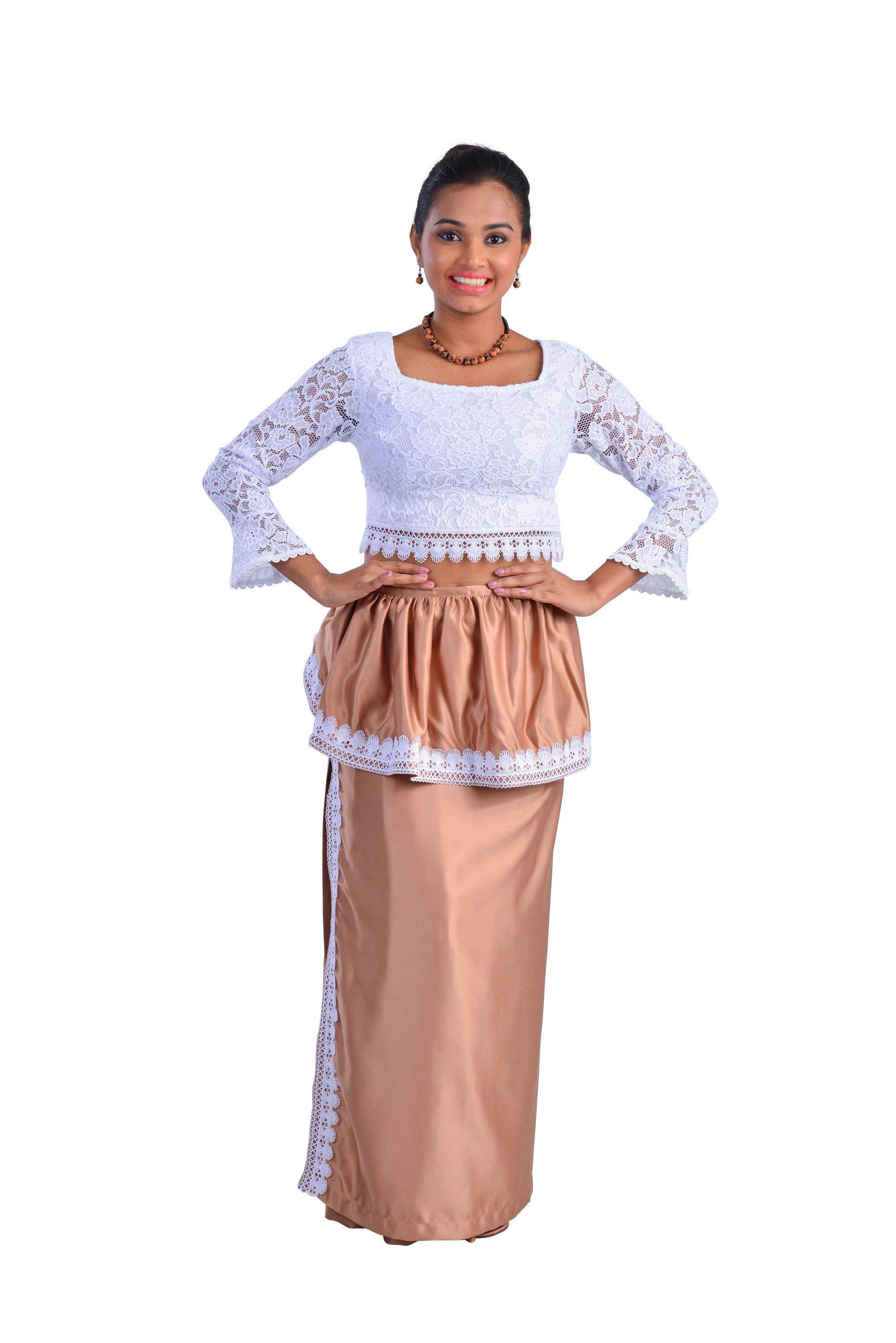 fitted lace wedding dress Colourful Women's Dress for Traditional Sri Lankan New Year – Pettah Street