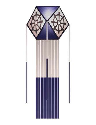 Vesak Lantern - Blue & White