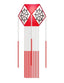 Vesak Lantern - Red & White