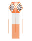 Vesak Lantern - Orange & White
