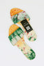 Bathik footwear - Green and peach